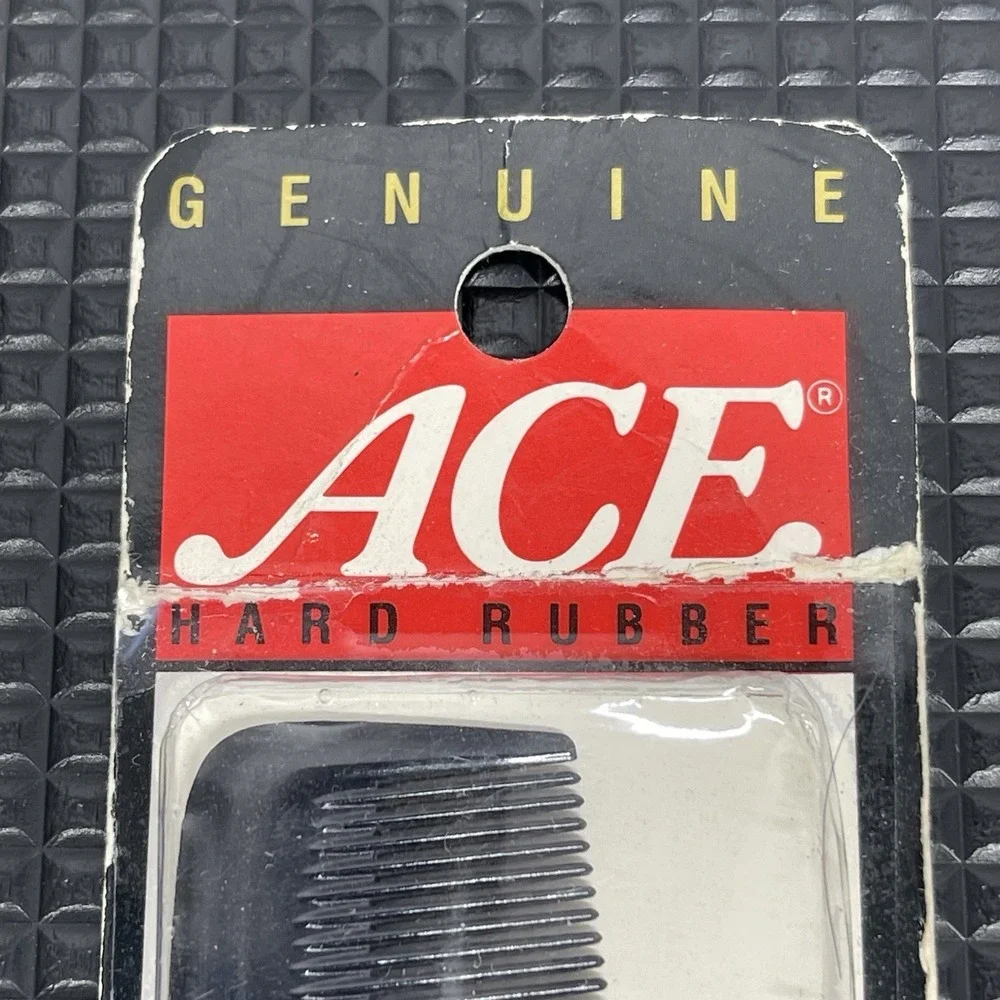 Vintage Genuine Ace Hard Rubber Comb 5